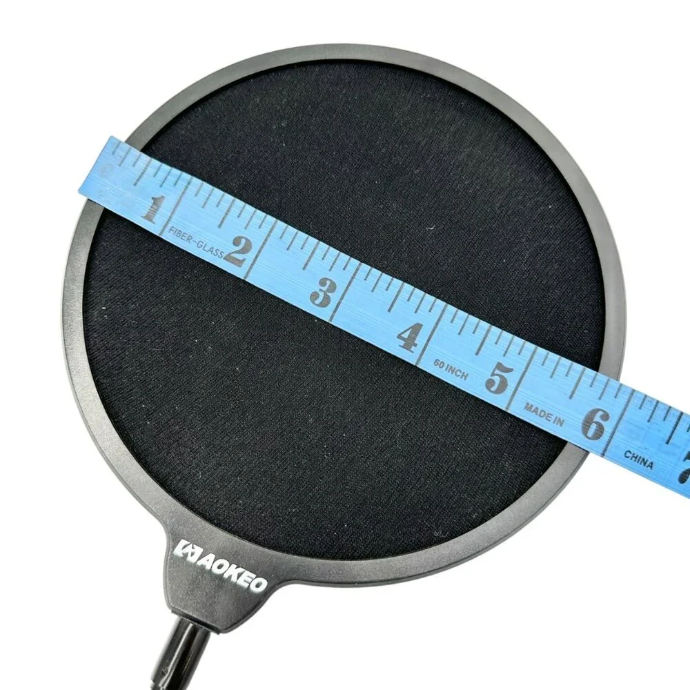 Microphone Pop Filter Trio Flexible Gooseneck Clamp Studio Recording Accessory